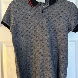 Gucci print polo